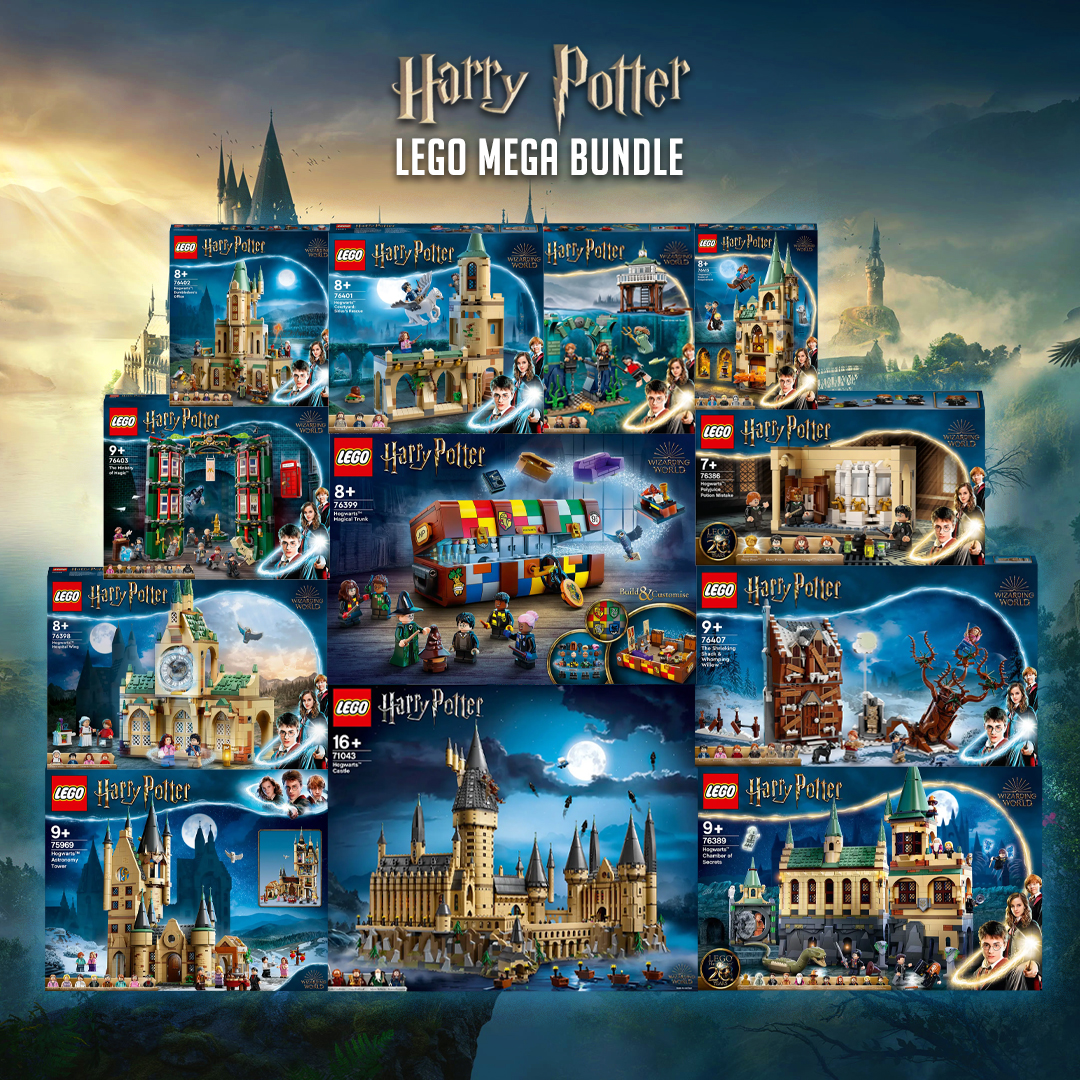 LEGO Harry Potter Minifigure Lot Of 18 + Basilisk Snake W/ Wands Lanterns